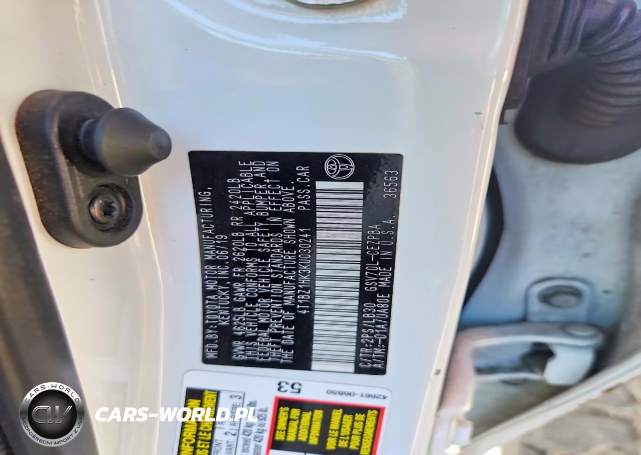2019 Toyota Camry Xse V6 VIN:4T1BZ1HK3KU030241 - 12