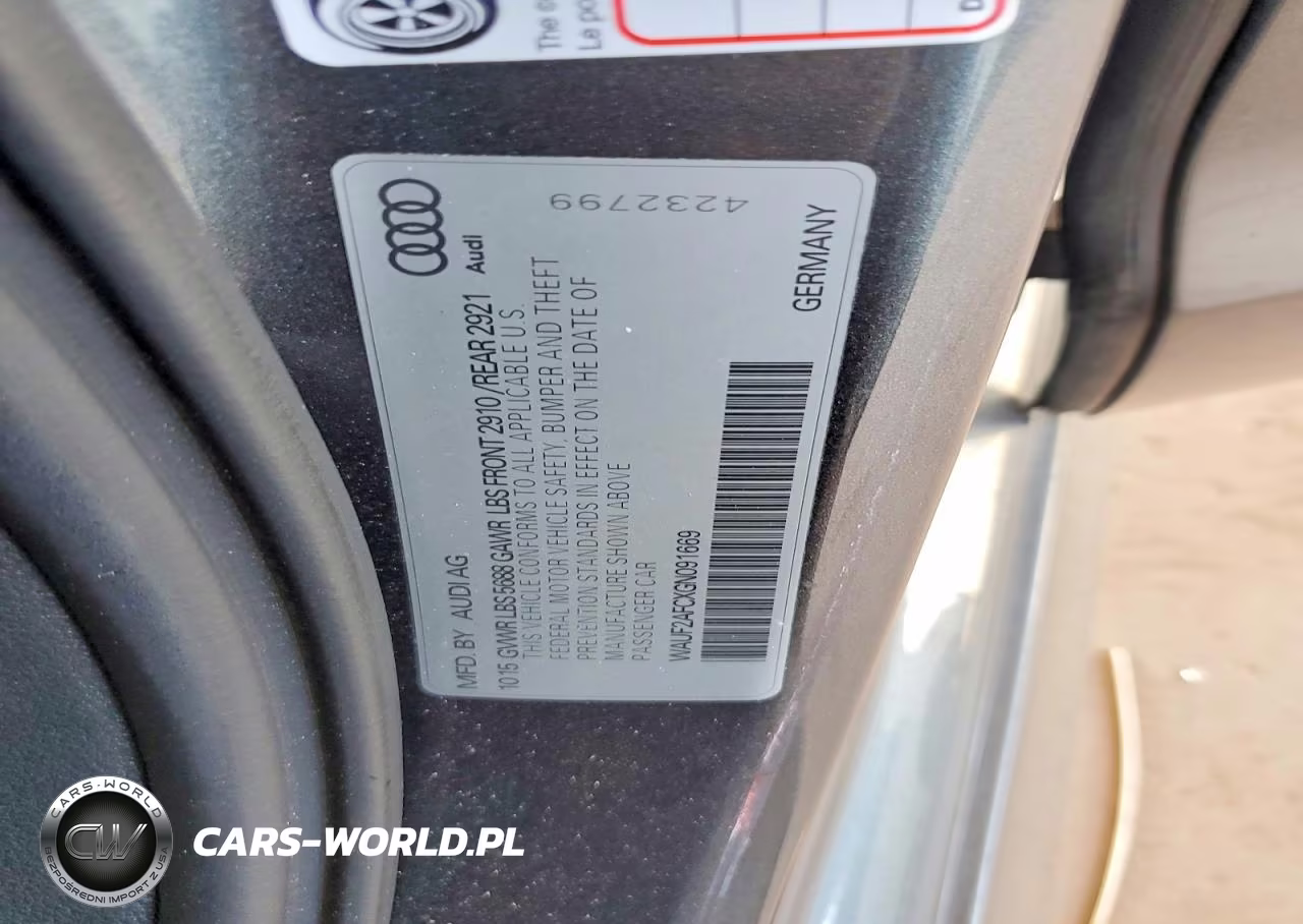 2016 Audi S6 Premium Plus VIN:WAUF2AFCXGN091669 - 12