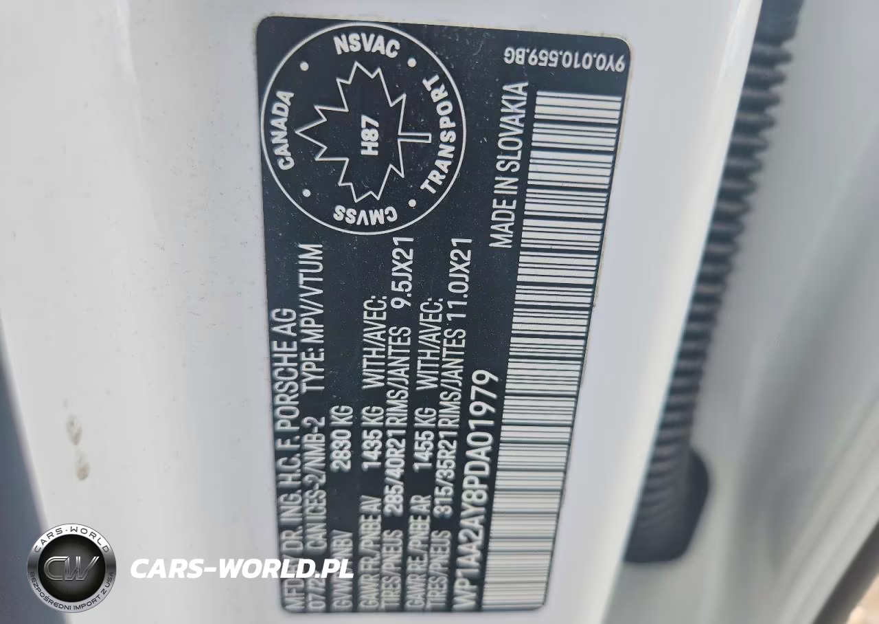 2023 Porsche Cayenne Base VIN:WP1AA2AY8PDA01979 - 13