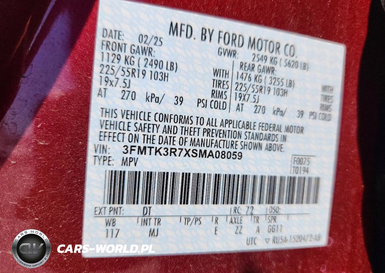 2025 Ford Mustang Mach-E Premium VIN:3FMTK3R7XSMA08059 - 12