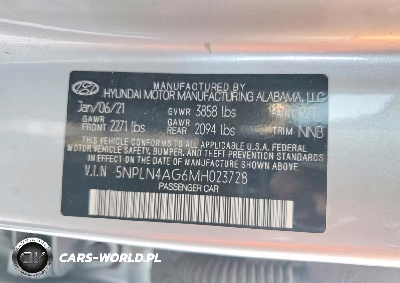 2021 Hyundai Elantra Sel VIN:5NPLN4AG6MH023728 - 13