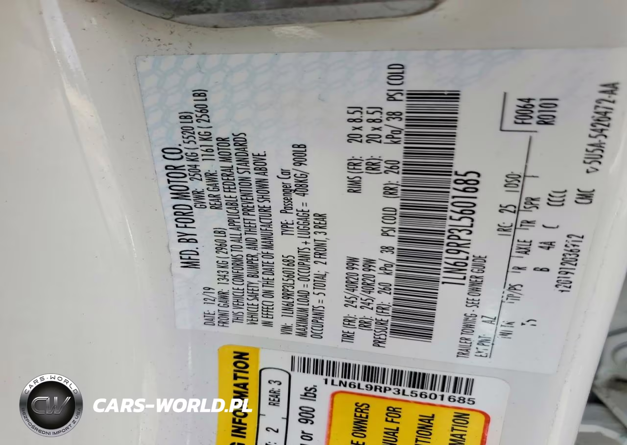 2020 Lincoln Continental Reserve VIN:1LN6L9RP3L5601685 - 12