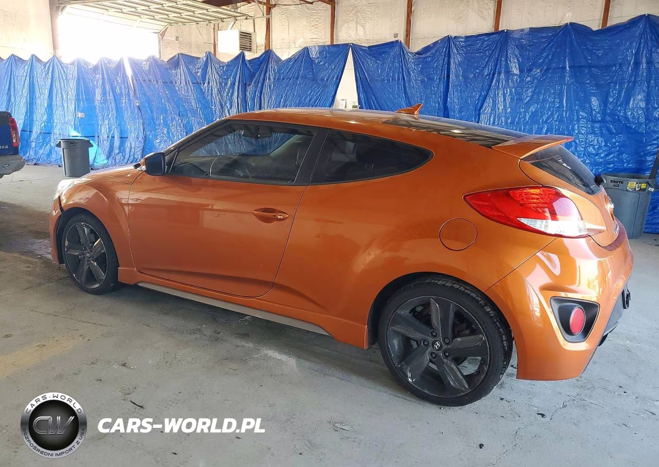 2013 Hyundai Veloster Turbo VIN:KMHTC6AE7DU143328 - 2
