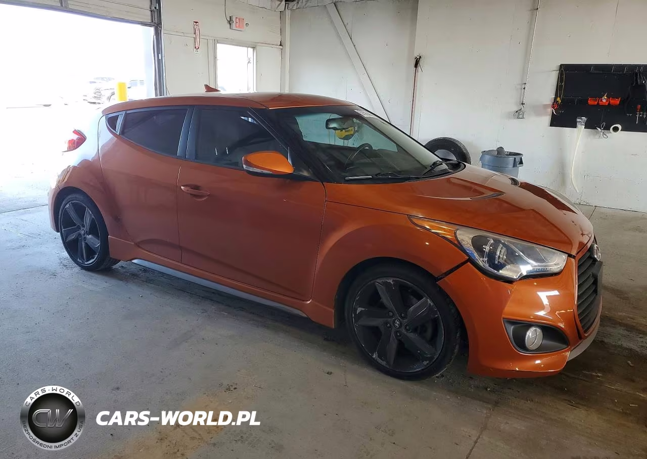 2013 Hyundai Veloster Turbo VIN:KMHTC6AE7DU143328 - 4