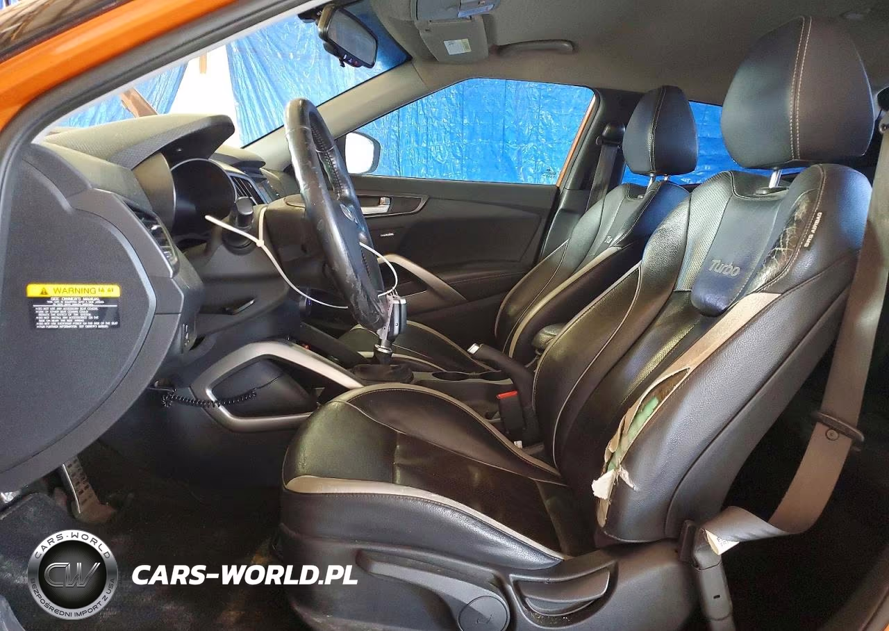 2013 Hyundai Veloster Turbo VIN:KMHTC6AE7DU143328 - 7