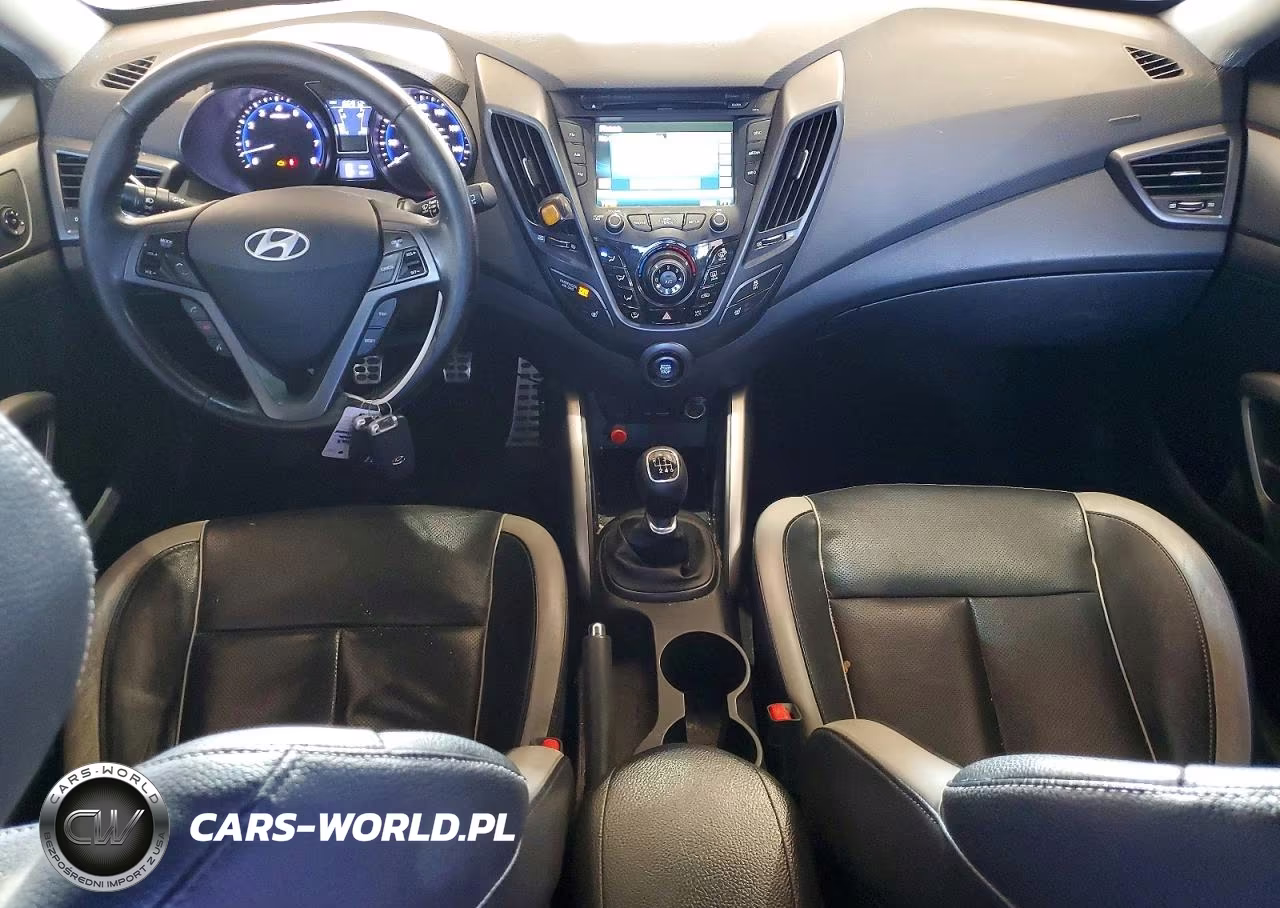 2013 Hyundai Veloster Turbo VIN:KMHTC6AE7DU143328 - 8