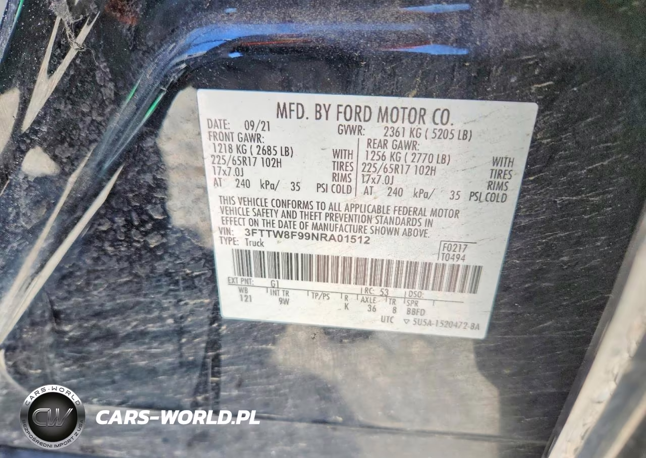 2022 Ford Maverick VIN:3FTTW8F99NRA01512 - 12
