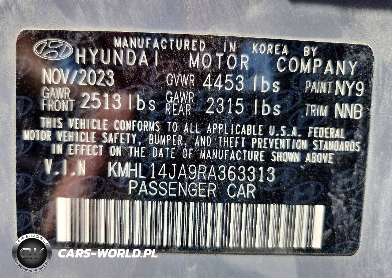 2024 Hyundai Sonata Sel VIN:KMHL14JA9RA363313 - 12