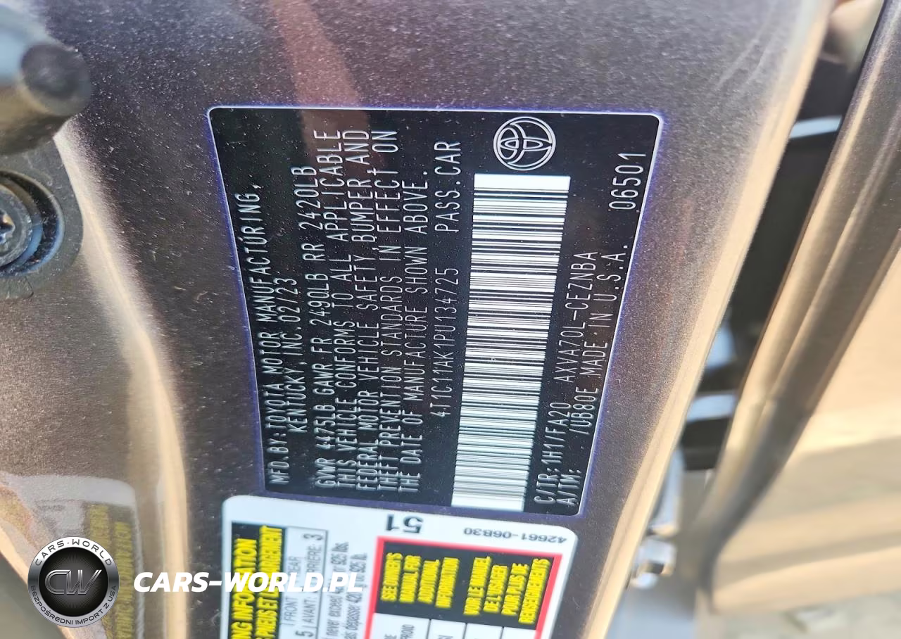 2023 Toyota Camry Le VIN:4T1C11AK1PU134725 - 12