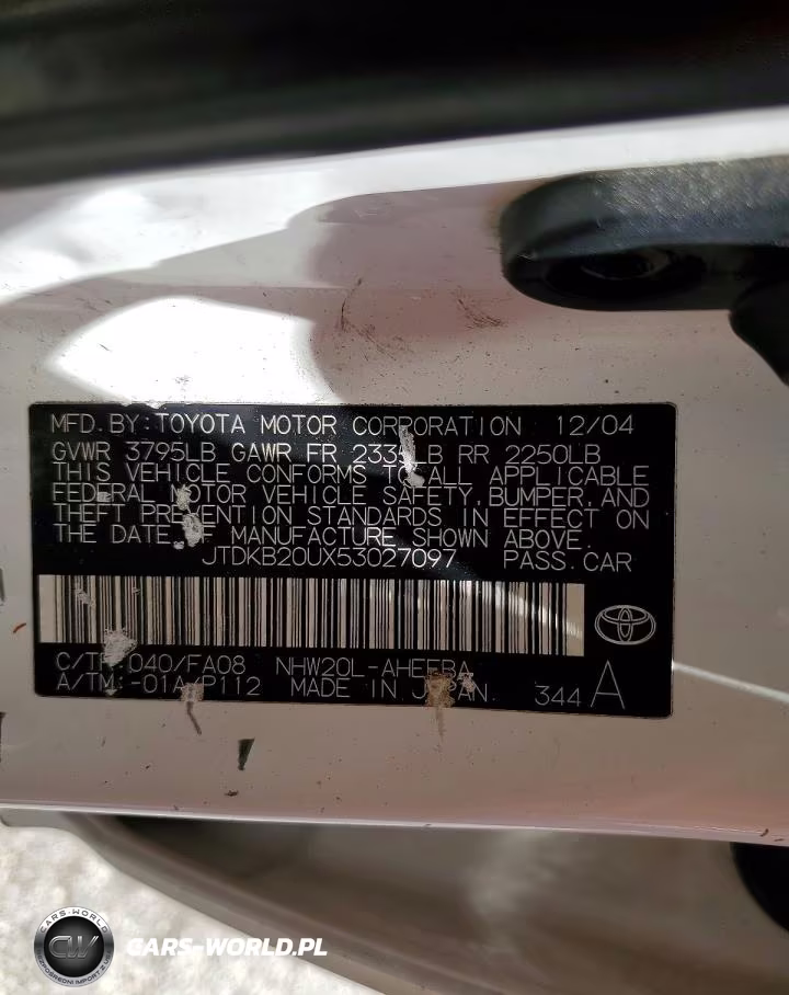 2005 Toyota Prius Base VIN:JTDKB20UX53027097 - 12