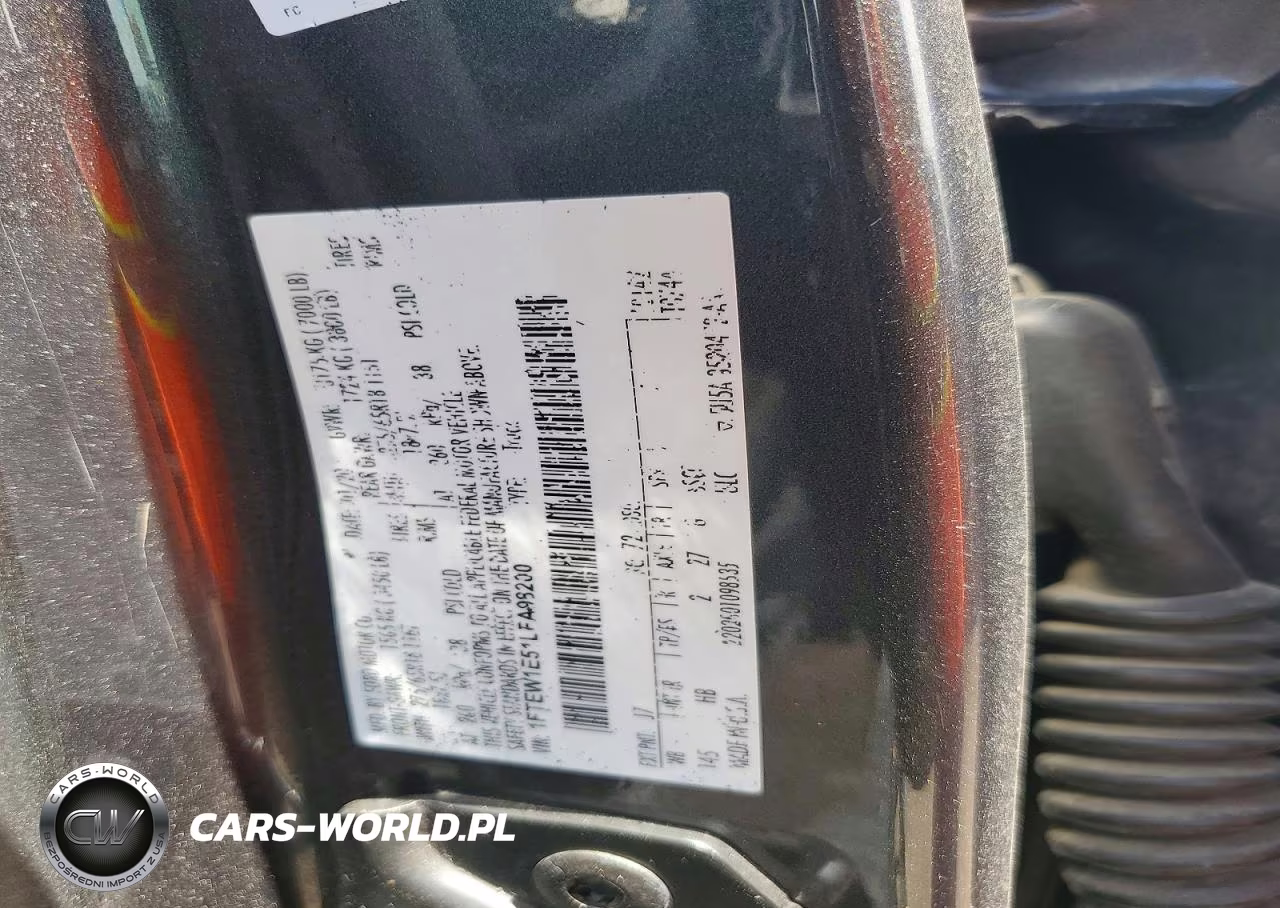 2020 Ford F150 Supercrew VIN:1FTEW1E51LFA98200 - 12