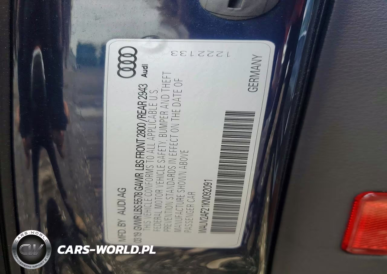 2019 Audi A7 Prestige S-Line VIN:WAUV2AF21KN092091 - 12
