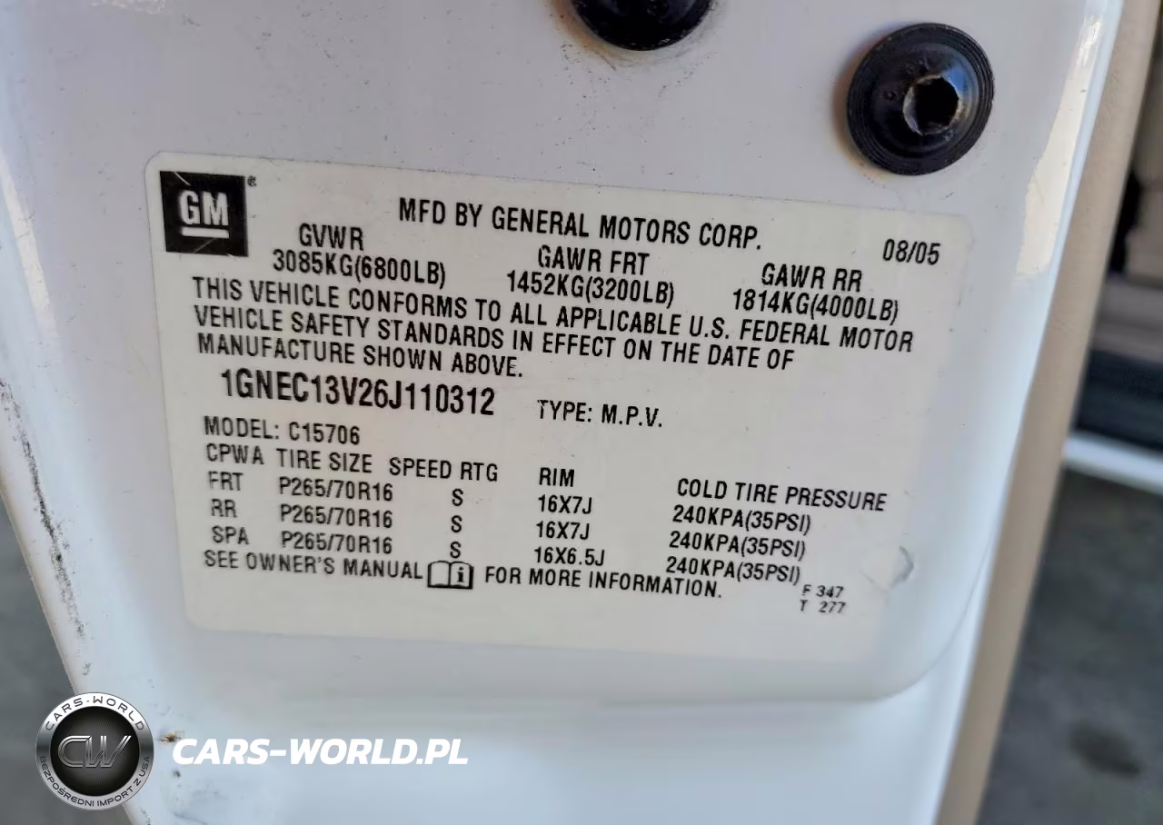 2006 Chevrolet Tahoe C1500 VIN:1GNEC13V26J110312 - 12