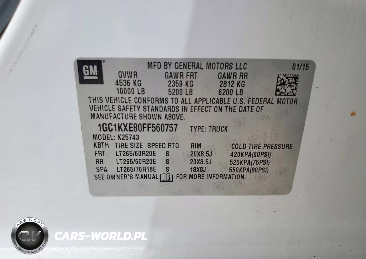 2015 Chevrolet Silverado K2500 High Country VIN:1GC1KXE80FF560757 - 12
