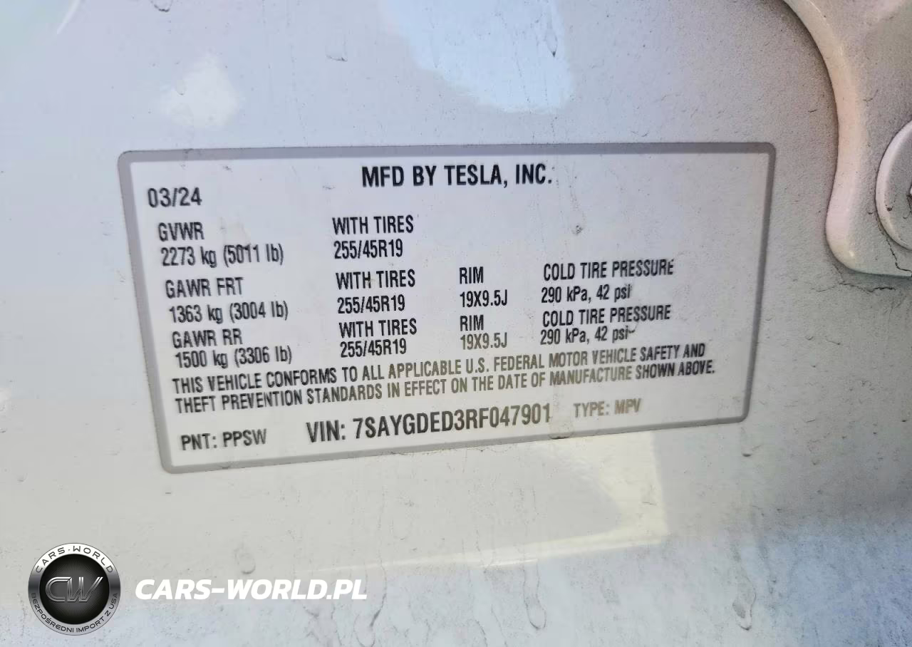 2024 Tesla Model Y VIN:7SAYGDED3RF047901 - 13