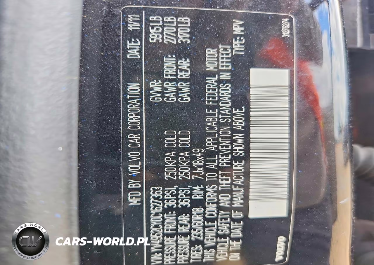 2012 Volvo Xc90 3.2 VIN:YV4952CY0C1627363 - 13