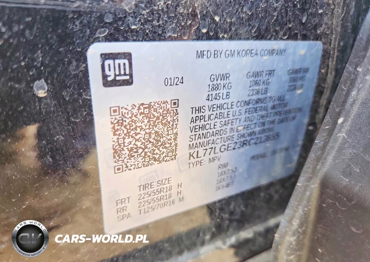 2024 Chevrolet Trax 1Rs VIN:KL77LGE23RC213655 - 13