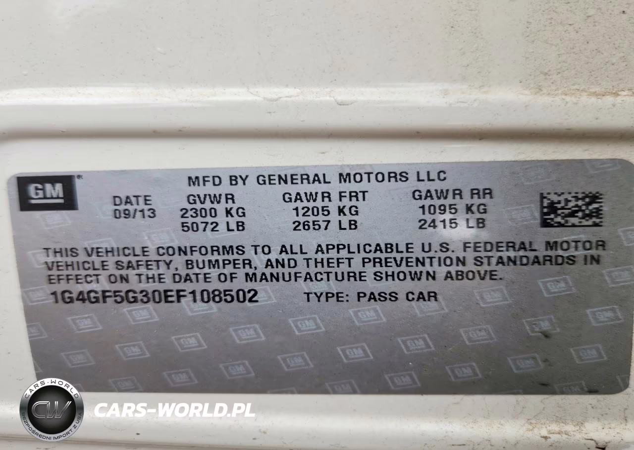 2014 Buick Lacrosse Touring VIN:1G4GF5G30EF108502 - 12