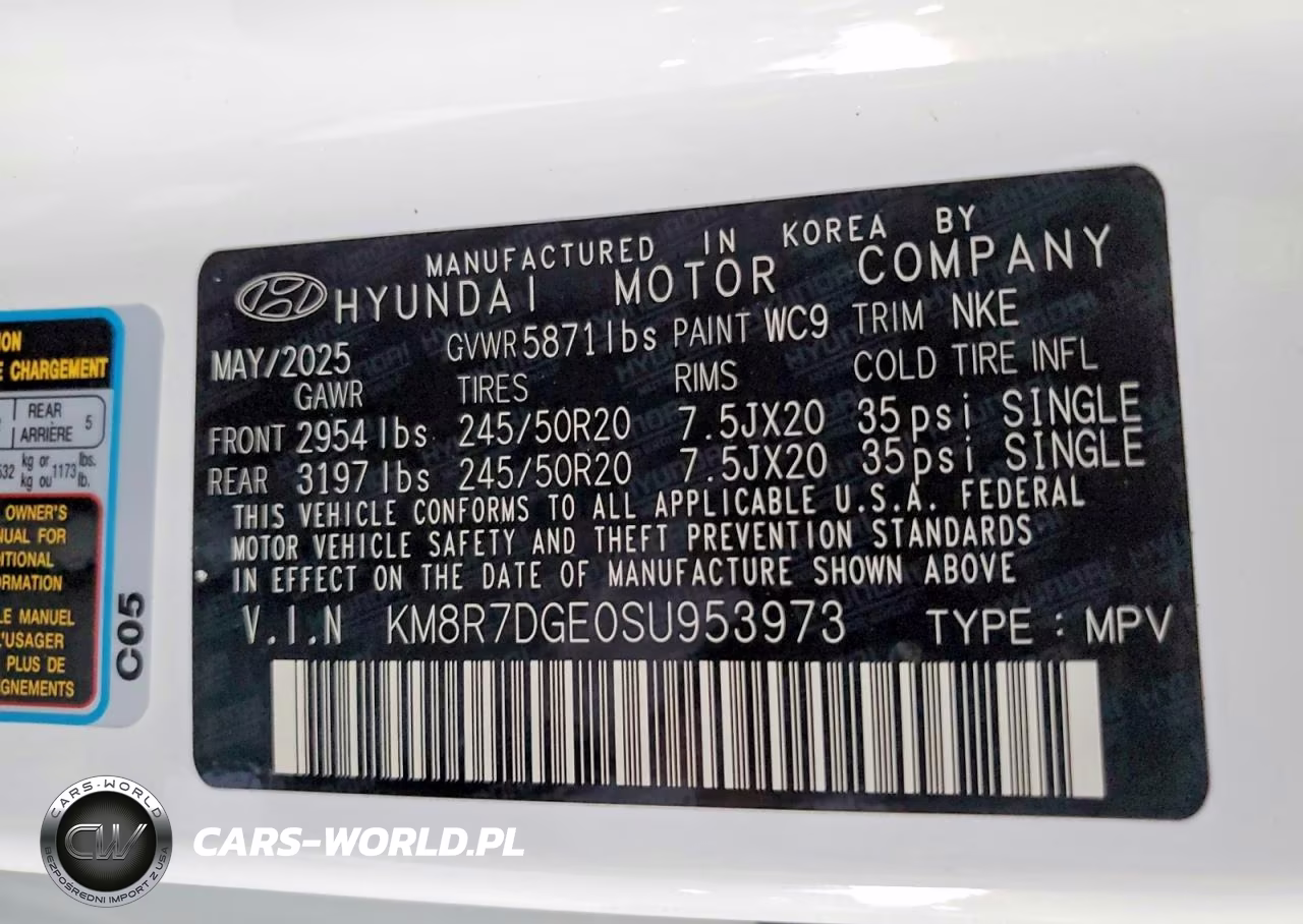 2025 Hyundai Palisade Calligraphy Night Edition VIN:KM8R7DGE0SU953973 - 12