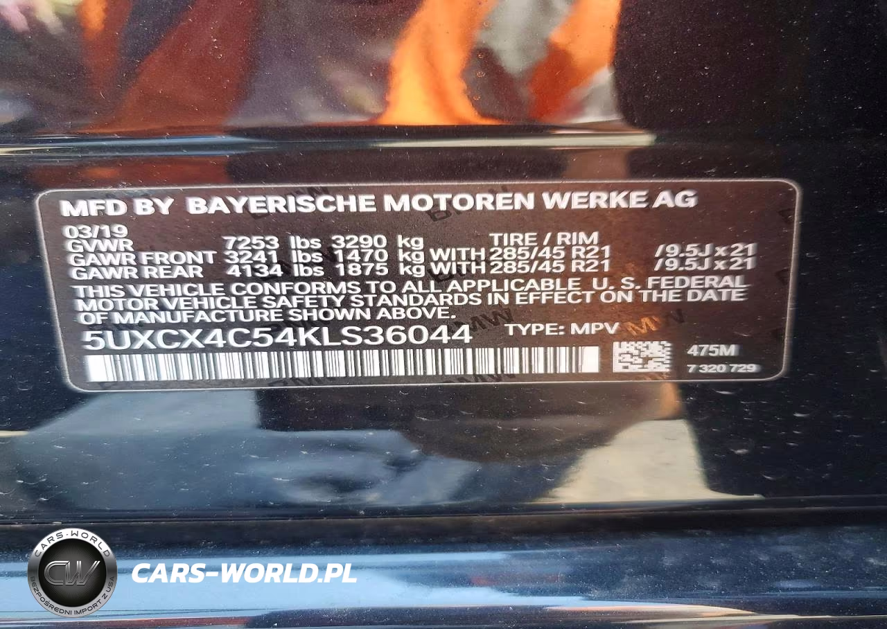 2019 BMW X7 xDrive50I VIN:5UXCX4C54KLS36044 - 14