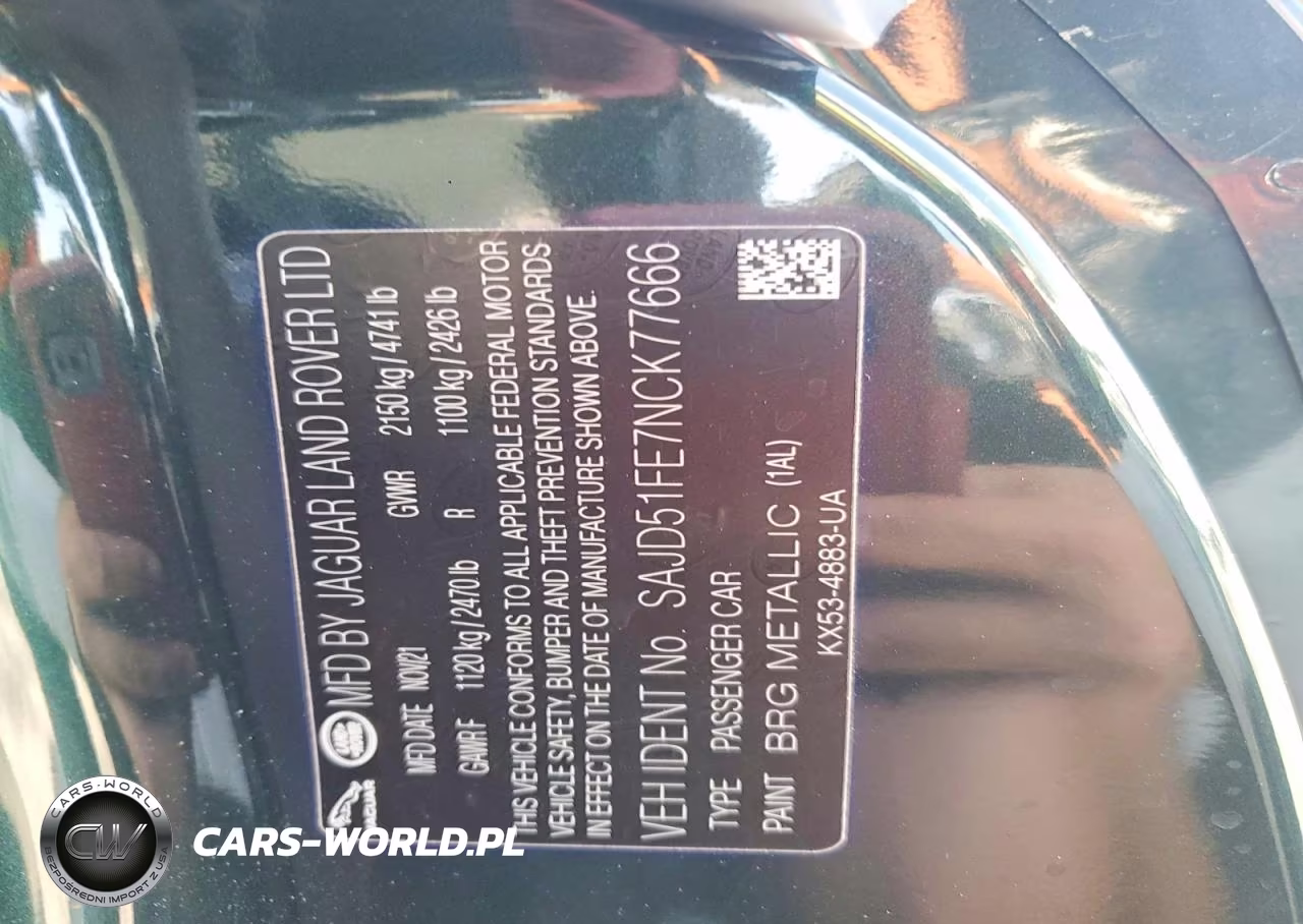 2022 Jaguar F-Type R VIN:SAJD51FE7NCK77666 - 13