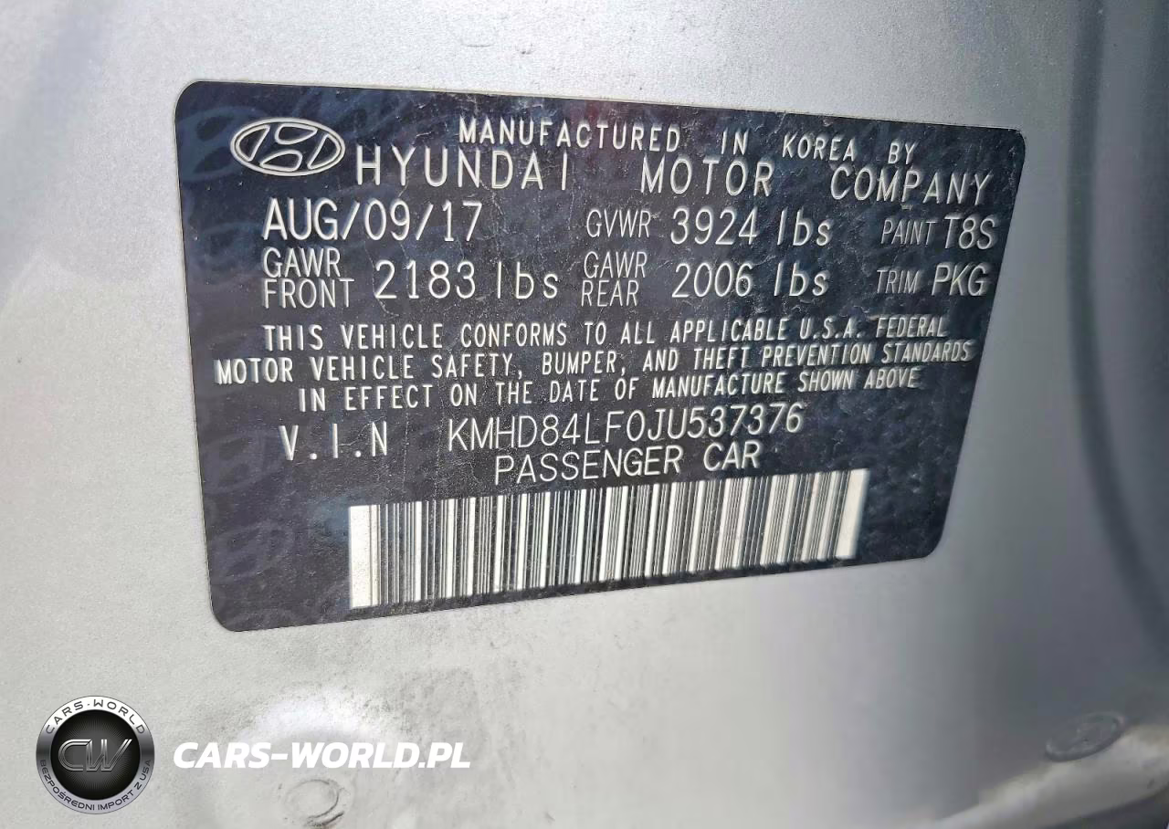 2018 Hyundai Elantra Limited VIN:KMHD84LF0JU537376 - 13