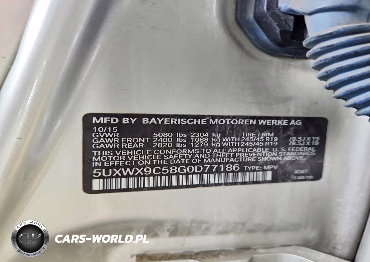 2016 BMW X3 xDrive28I VIN:5UXWX9C58G0D77186 - 13