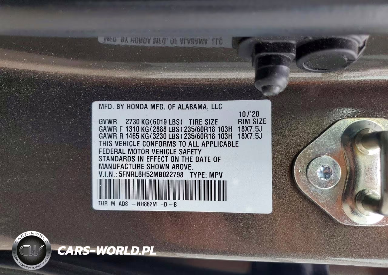 2021 Honda Odyssey Ex VIN:5FNRL6H52MB022798 - 13