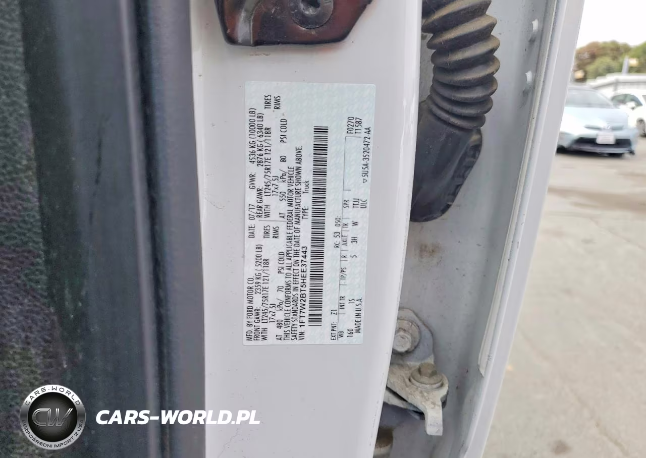 2017 Ford F250 Super Duty VIN:1FT7W2BT5HEE37443 - 12