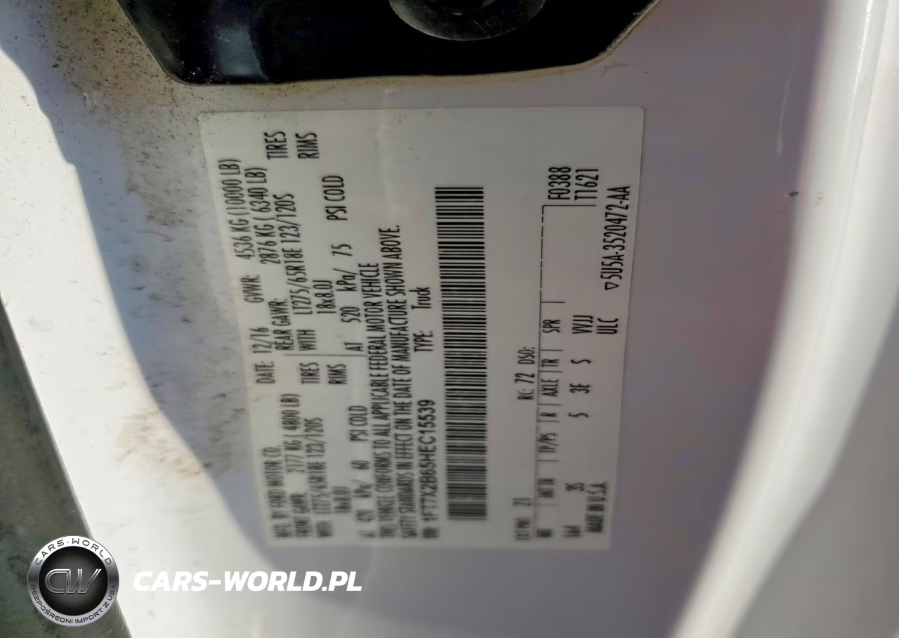 2017 Ford F250 Super Duty VIN:1FT7X2B65HEC15539 - 12
