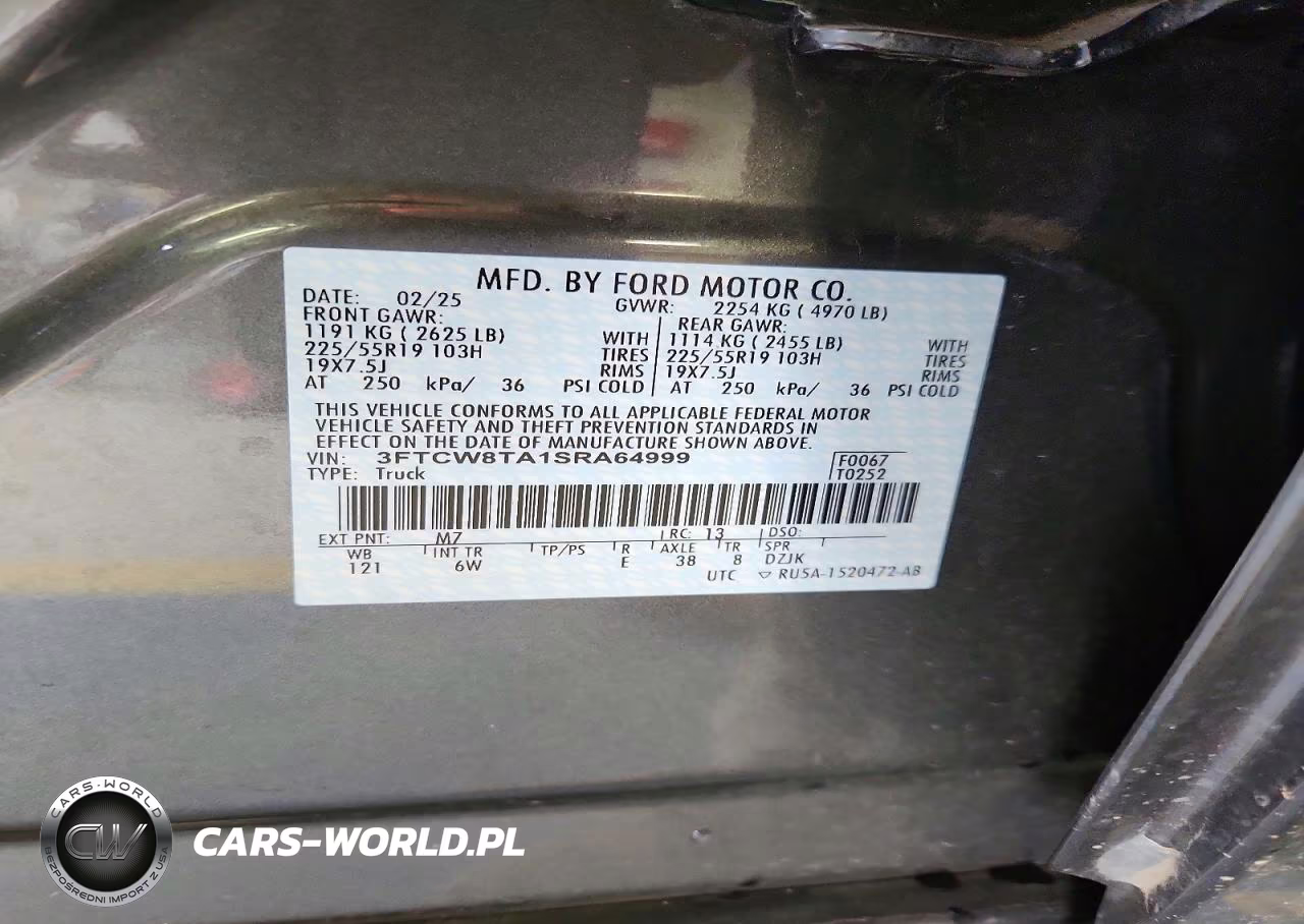 2025 Ford Maverick Lobo VIN:3FTCW8TA1SRA64999 - 12