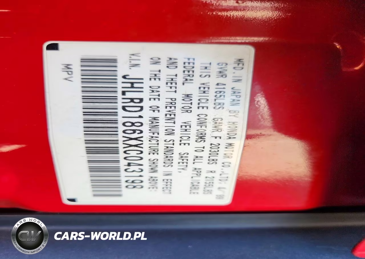 1999 Honda Cr-V Ex VIN:JHLRD186XXC043198 - 12