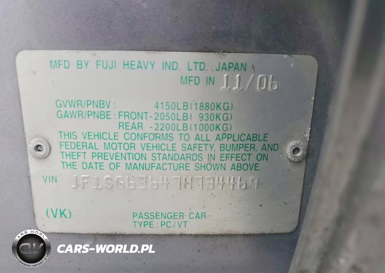 2007 Subaru Forester 2.5X VIN:JF1SG63647H734469 - 13