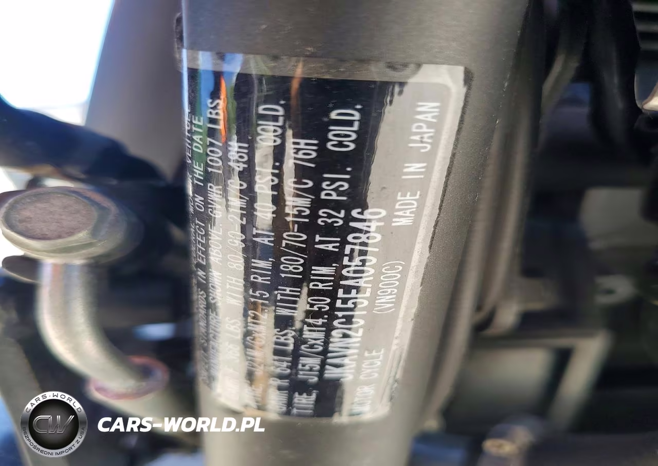 2014 Kawasaki Vn900 C VIN:JKAVN2C15EA057846 - 8