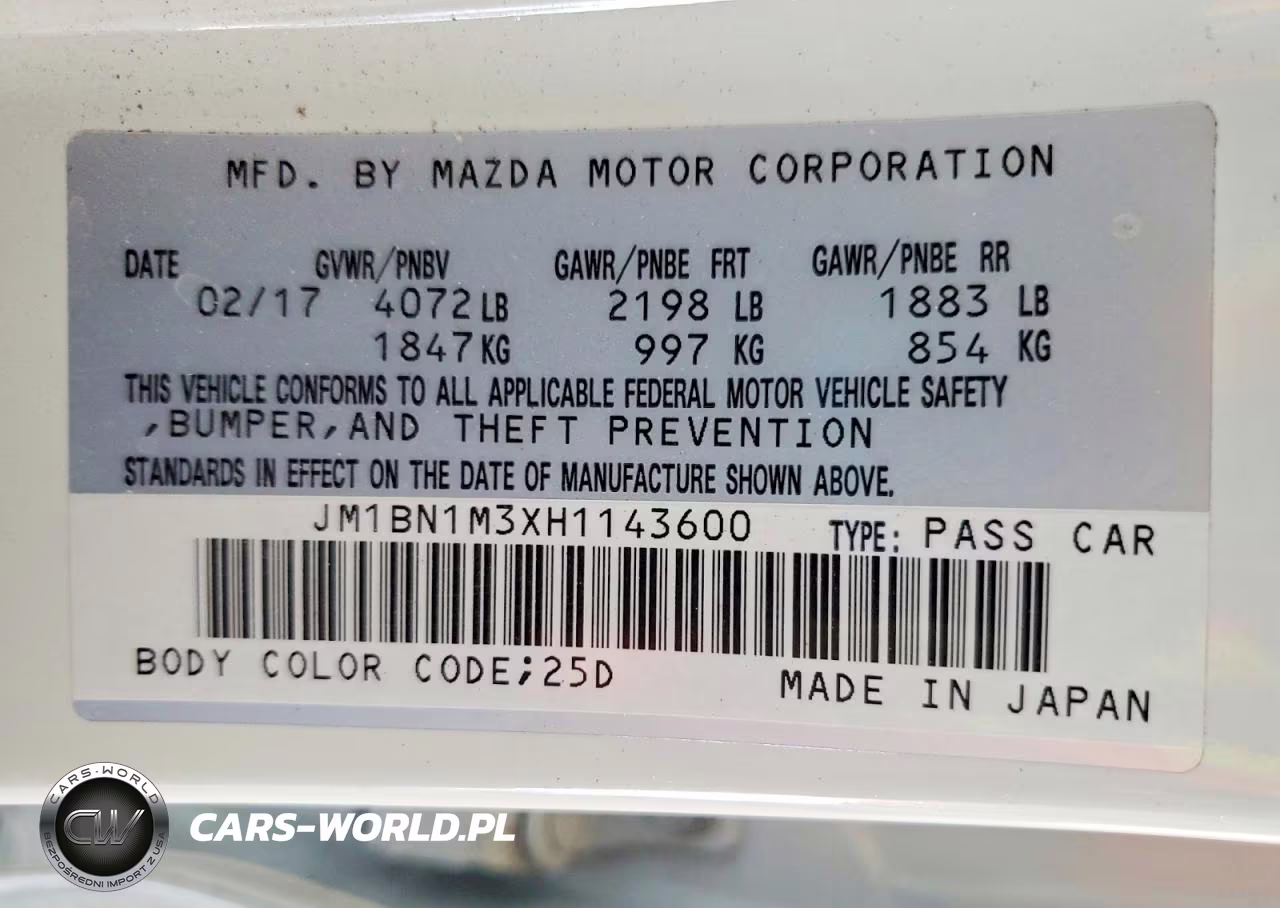 2017 Mazda 3 Grand Touring VIN:JM1BN1M3XH1143600 - 12