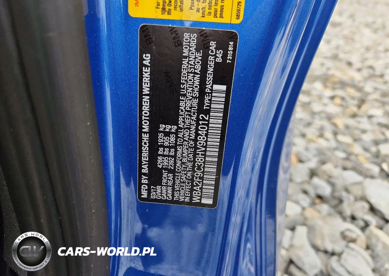 2017 BMW 230I VIN:WBA2F9C38HV984012 - 12
