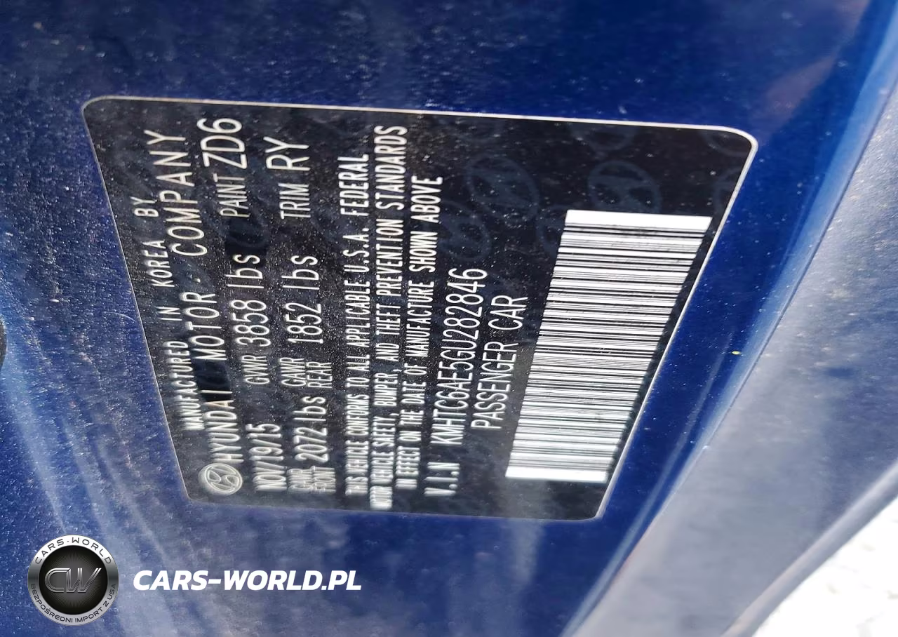 2016 Hyundai Veloster Turbo VIN:KMHTC6AE5GU282846 - 12