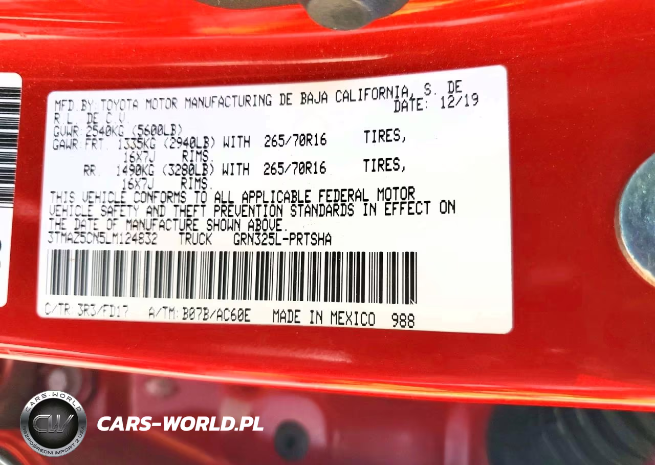 2020 Toyota Tacoma Trd Off-Road VIN:3TMAZ5CN5LM124832 - 12
