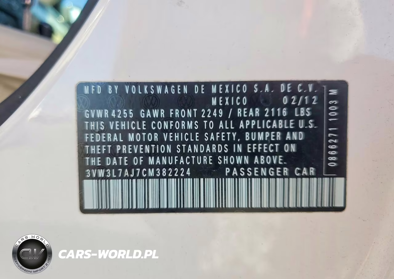 2012 Volkswagen Jetta Tdi VIN:3VW3L7AJ7CM382224 - 13