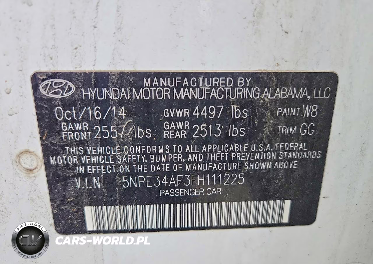 2015 Hyundai Sonata Limited VIN:5NPE34AF3FH111225 - 12