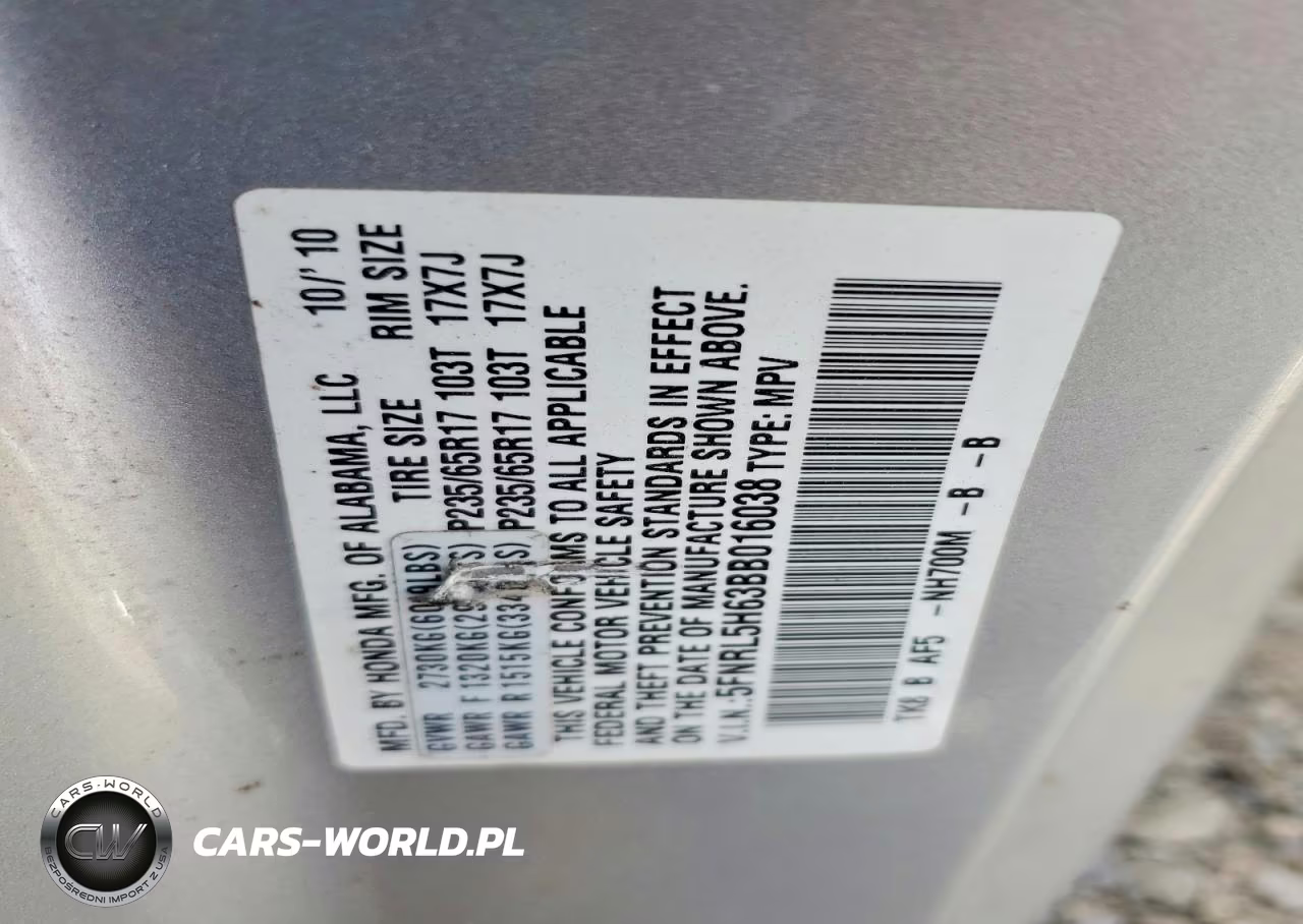 2011 Honda Odyssey Exl VIN:5FNRL5H63BB016038 - 13