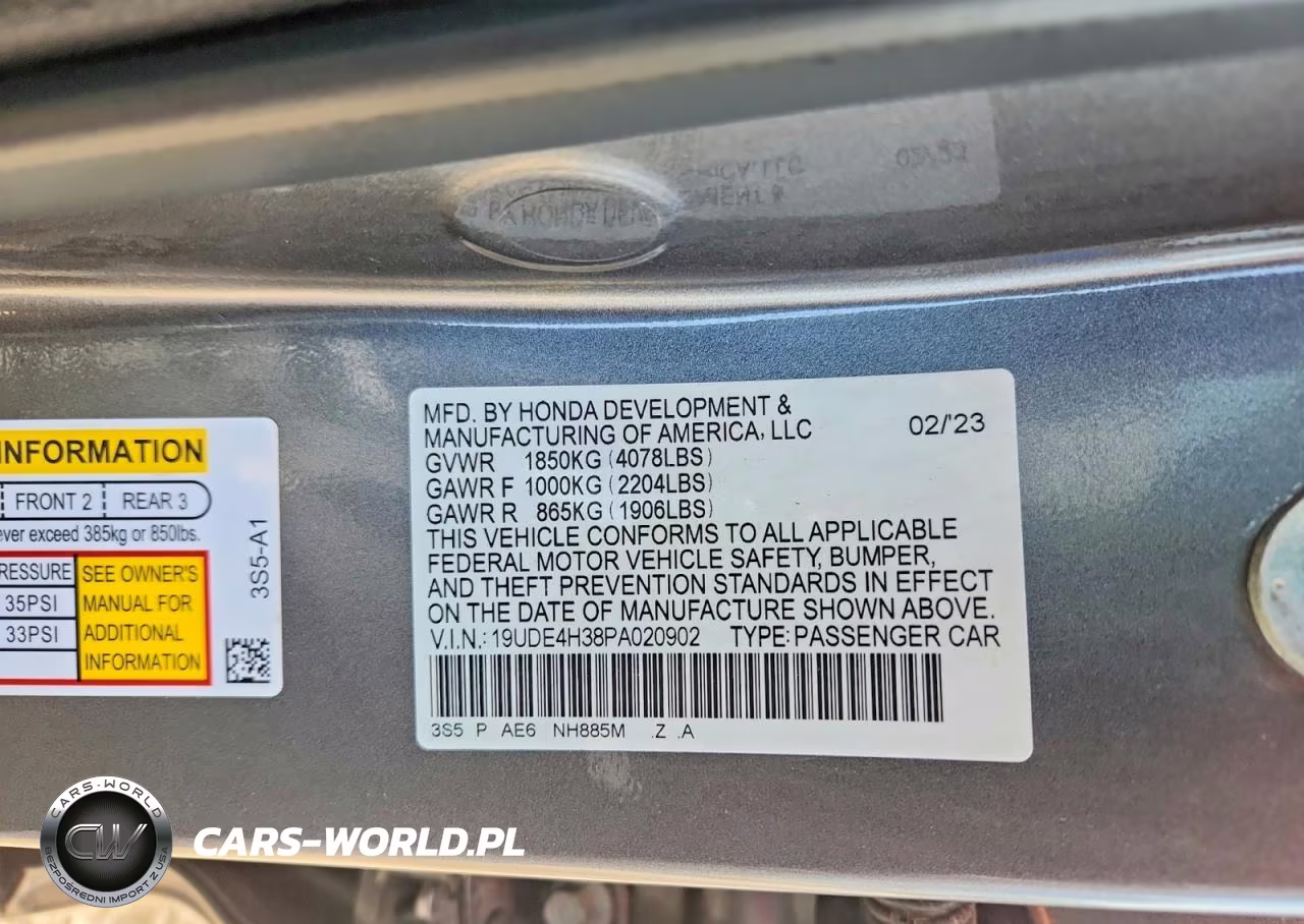 2023 ACURA INTEGRA A-SPEC VIN:19UDE4H38PA020902 - 12