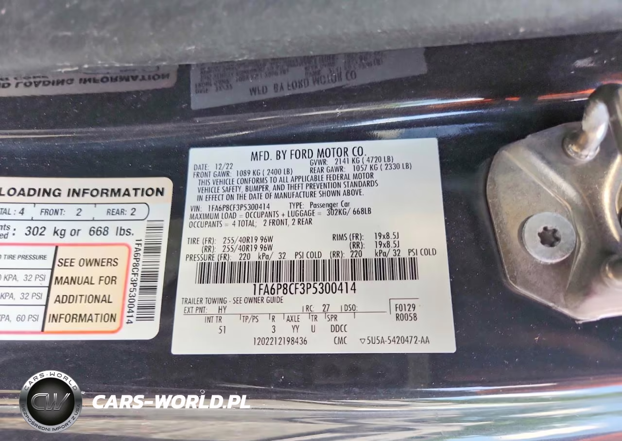2023 Ford Mustang Gt VIN:1FA6P8CF3P5300414 - 12