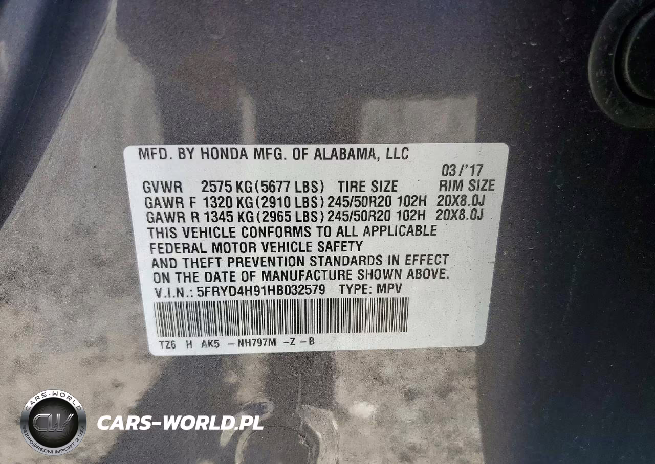 2017 Acura Mdx Advance VIN:5FRYD4H91HB032579 - 13