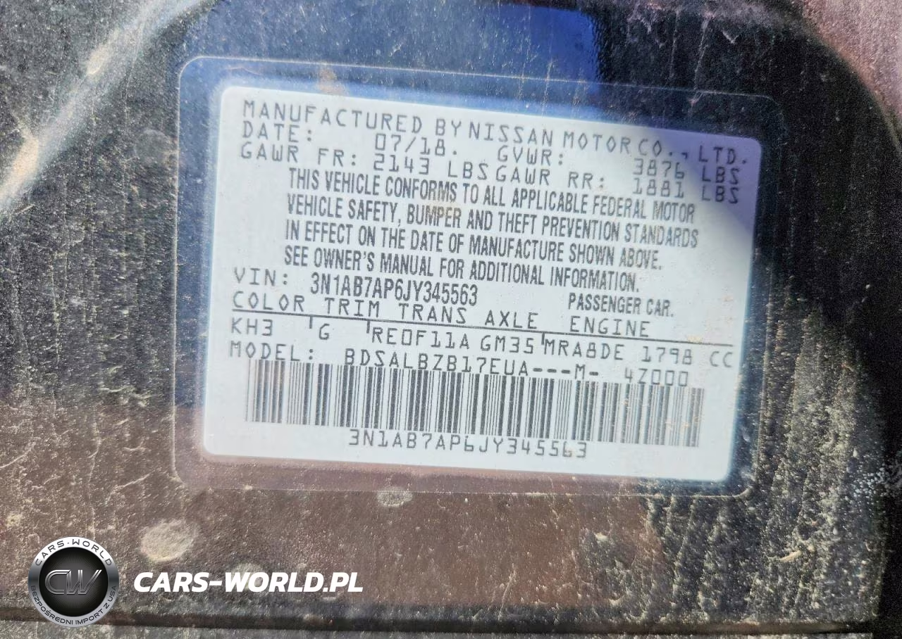 2018 Nissan Sentra S VIN:3N1AB7AP6JY345563 - 12