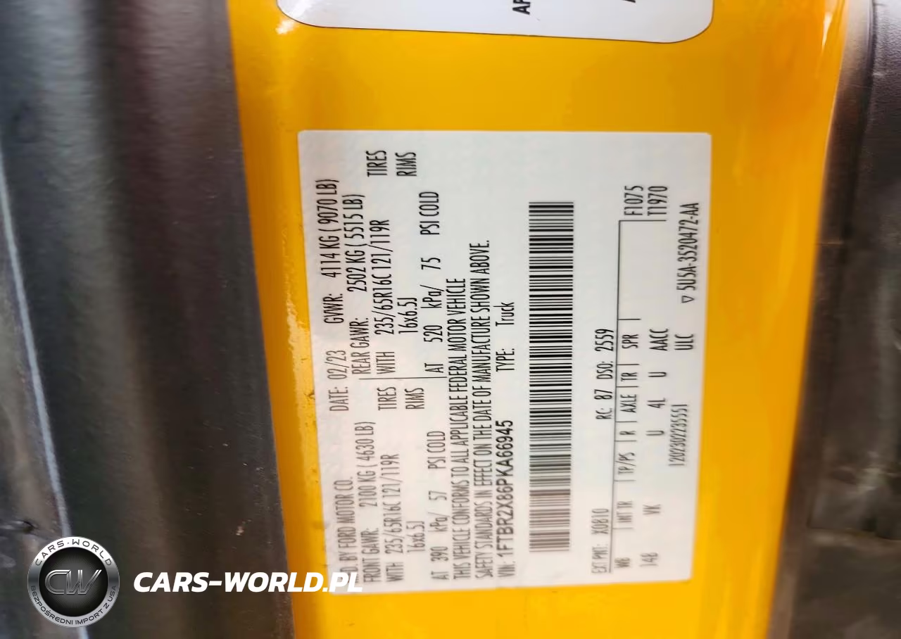 2023 Ford Transit T-250 VIN:1FTBR2X86PKA66945 - 13