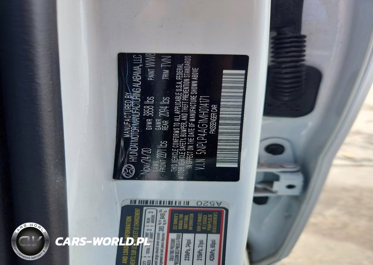 2021 Hyundai Elantra Limited VIN:5NPLP4AG1MH014171 - 12