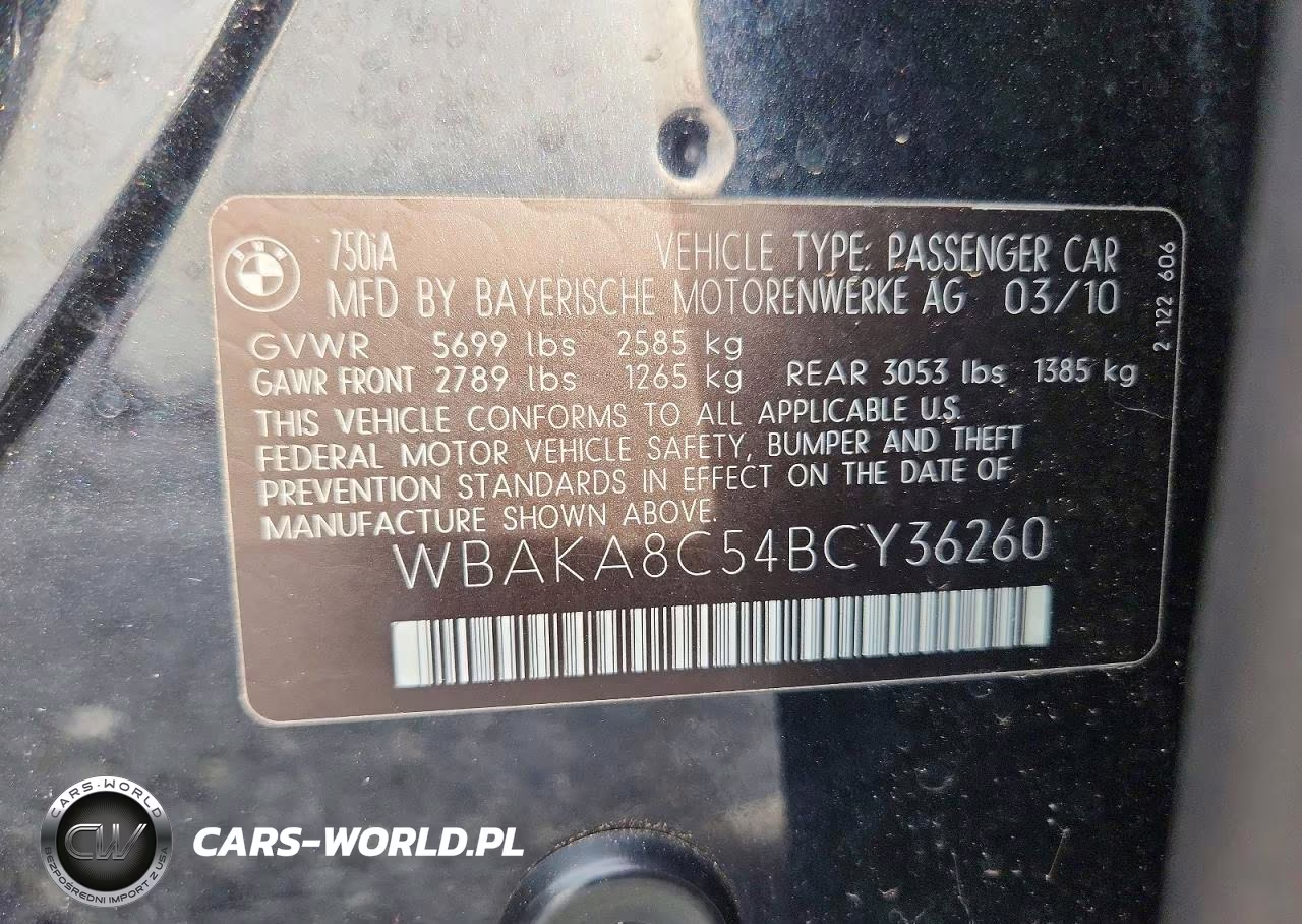 2011 BMW Alpina B7 VIN:WBAKA8C54BCY36260 - 13