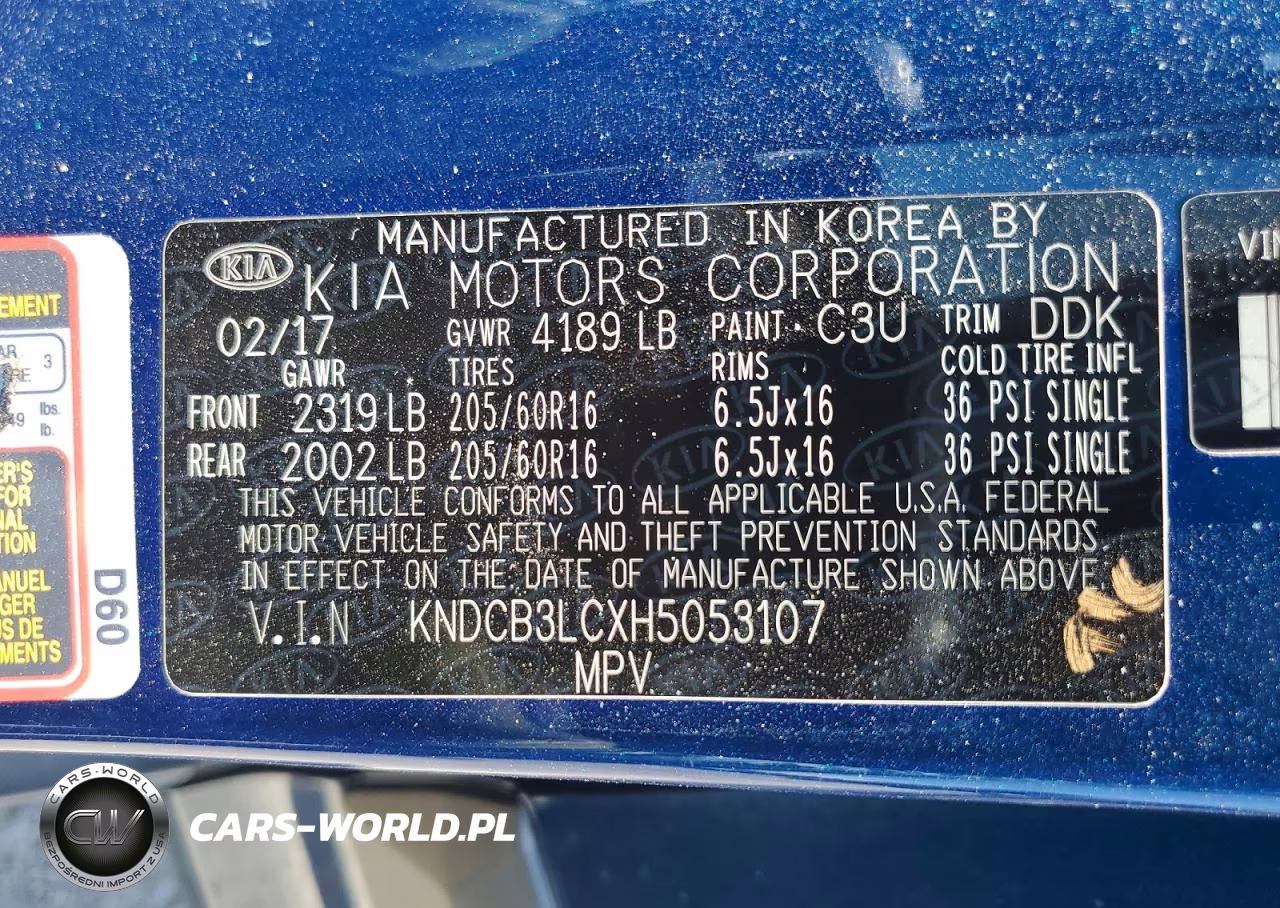 2017 Kia Niro VIN:KNDCB3LCXH5053107 - 12