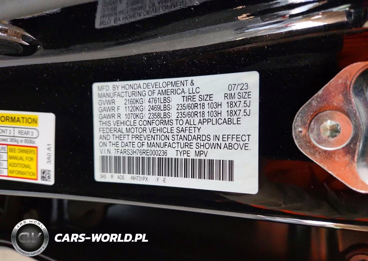 2024 Honda Cr-V Exl VIN:7FARS3H76RE000236 - 13